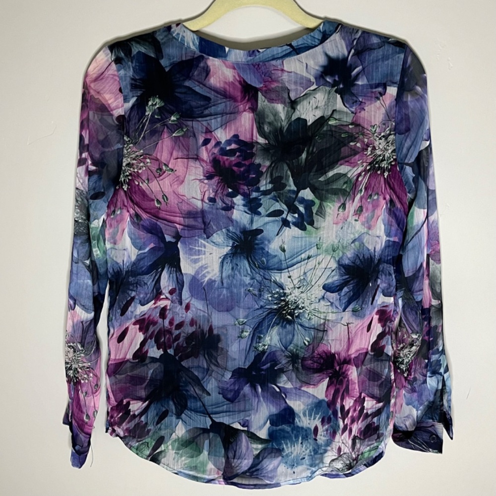 Christopher & Banks Petite Floral Blouse - Picture 7 of 7